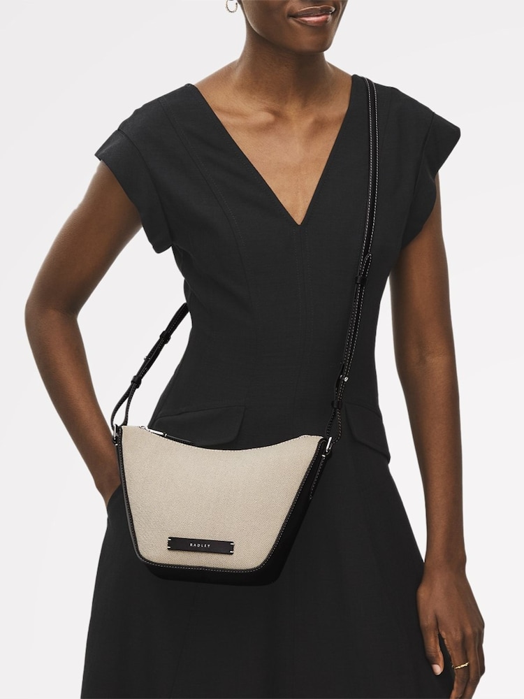 Radley London Small Oak Street Canvas Zip-Top Cross-Body Brown Bag - Image 5 of 5