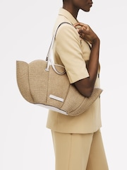 Bolsa tote grande The Lily Raffia marrom Radley London - Imagem 5 de 5