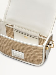 Radley London Small Bathurst Mews Raffia Flapover Cross-Body Brown Bag - Image 4 of 5