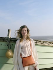 Radley London Small Orange Lattimer Place Flapover Cross-Body Bag - Image 1 of 6