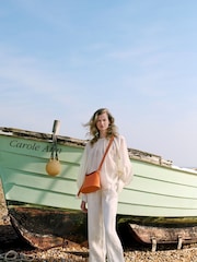 Radley London Small Orange Lattimer Place Flapover Cross-Body Bag - Image 2 of 6