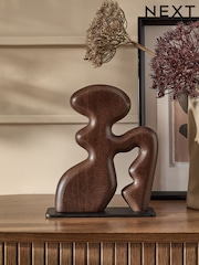 Brown Mango Wood Sculptural Ornament - Image 4 of 4