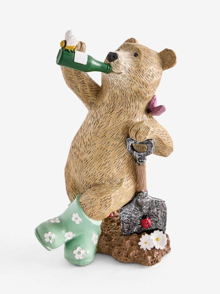 Natural Bertie Bear Gardening Ornament - Image 1 of 3