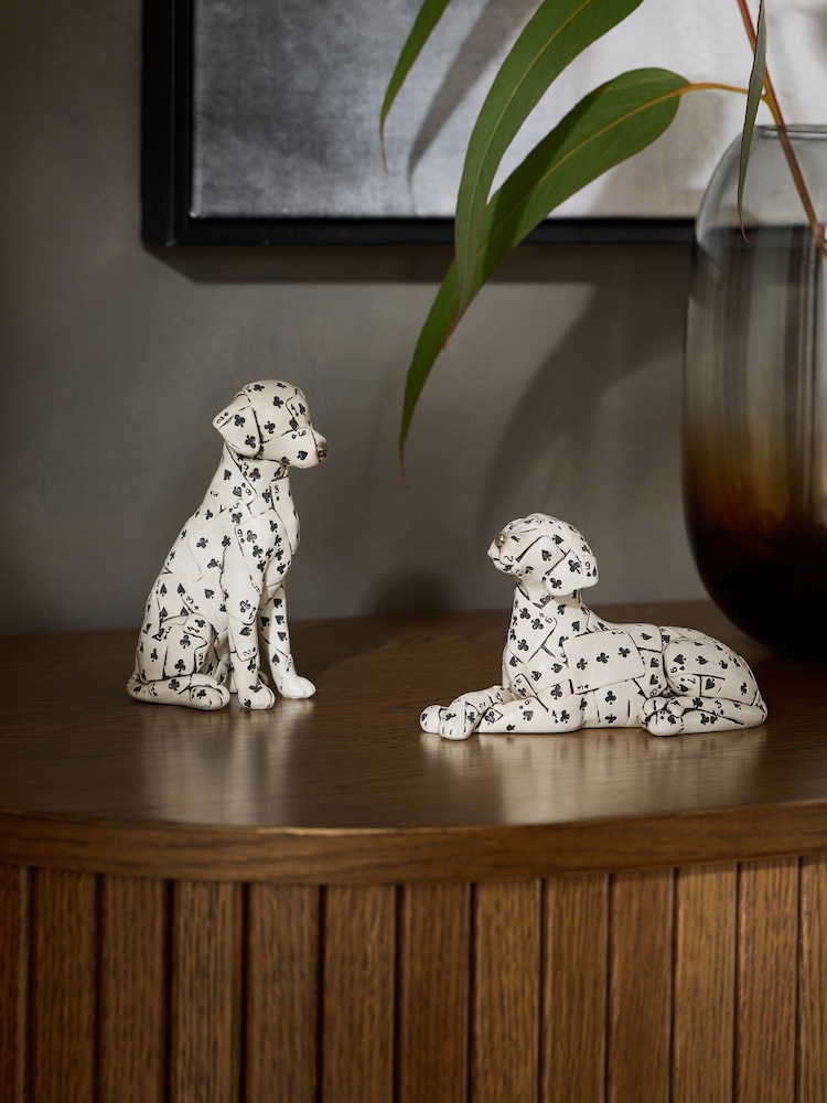 Set of 2 Black/White Ace The Dalamatian Dog Ornaments - Image 1 of 3 Set of 2 Black/White Ace The Dalamatian Dog Ornaments - Image 1 of 3