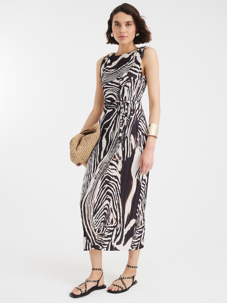 River Island Shoulder Trim Midi Dress - Imagen 1 de 4