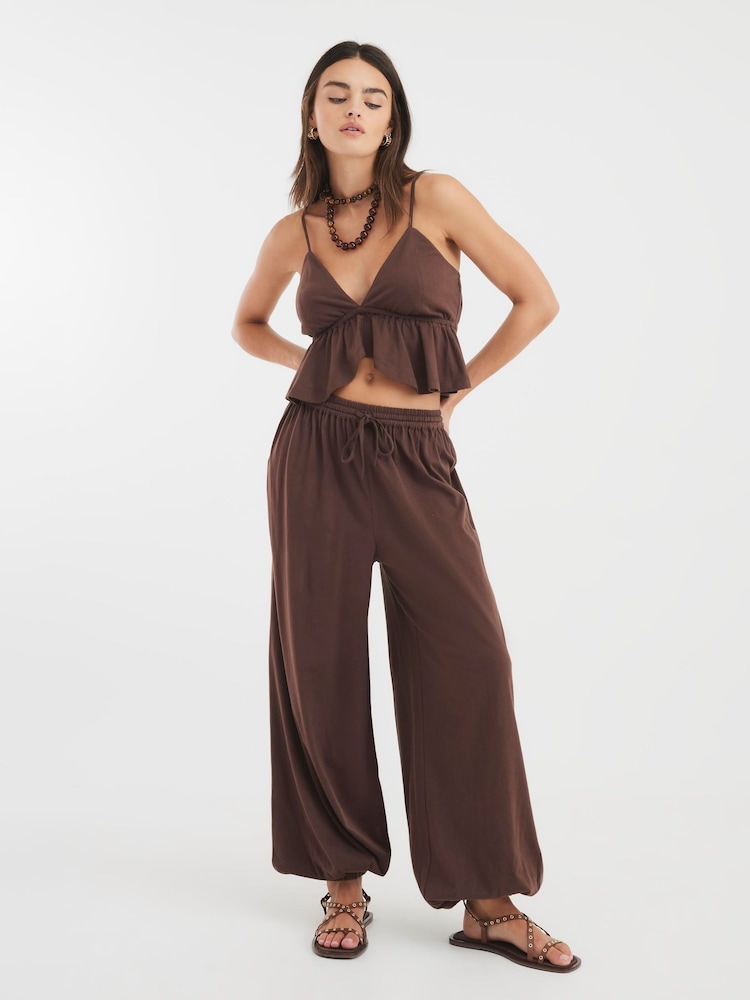 River Island Balloon Trousers and Cami 100% Cotton Pyjamas Set - صورة 1 من 4