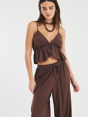 River Island Balloon Trousers and Cami 100% Cotton Pyjamas Set - صورة 3 من 4