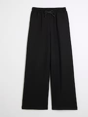 River Island Black Premium Wide Leg Joggers - Image 5 of 6