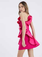 Розовый - River Island 3D Scuba Foam Mini Dress - Изображение 2 из 4