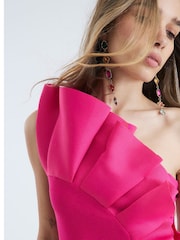 Розовый - River Island 3D Scuba Foam Mini Dress - Изображение 3 из 4