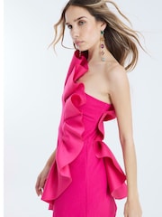 Розовый - River Island 3D Scuba Foam Mini Dress - Изображение 4 из 4