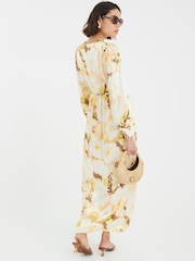 River Island Cream Twist Front Maxi Dress - Image 2 of 4