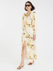 River Island Cream Twist Front Maxi Dress - Image 4 of 4