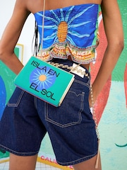 River Island Green Atlas Isla En Sol Box Clutch Bag - Image 2 of 2