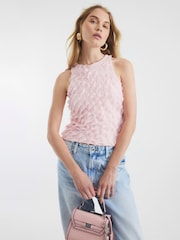 River Island Pink Ruffle Shell Top - Image 1 of 4