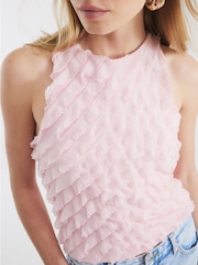 River Island Pink Ruffle Shell Top - Image 3 of 4