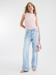 River Island Pink Ruffle Shell Top - Image 4 of 4