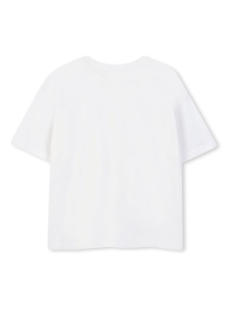 HUGO White Logo Short Sleeve T-Shirt - Image 2 of 3