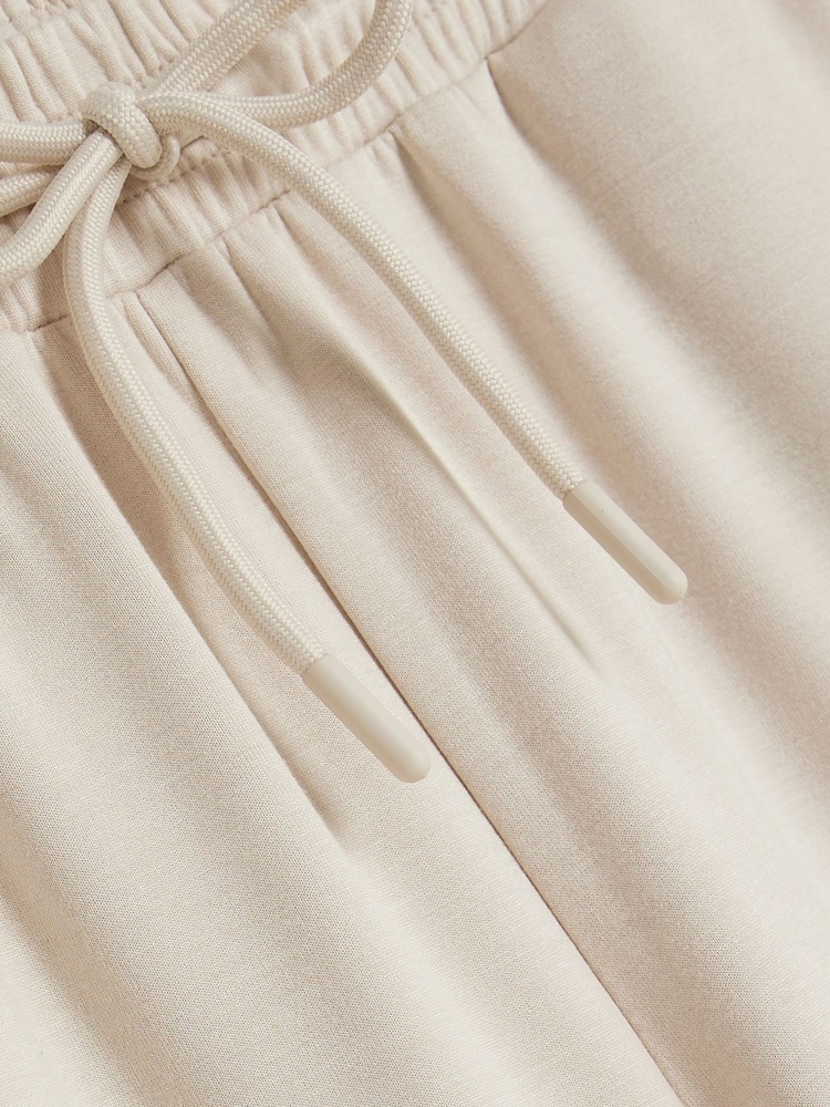 River Island Cream Premium Wide Leg Joggers - Image 6 of 6 River Island Cream Premium Wide Leg Joggers - Image 6 of 6