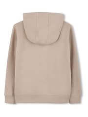 HUGO Natural Logo Zip Front Hoodie - Image 2 of 3