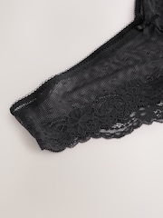 Black Brazilian Lace Knickers 2 Pack - Image 5 of 5