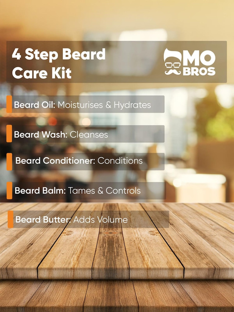 Mo Bros 4 Step Vanilla & Mango Beard Care Kit - Image 5 of 5