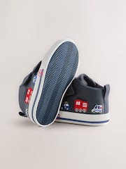 Navy Transport Wide Fit (G) Touch Fastening Boots - Image 3 of 5