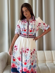 Vestido midi com estampa floral da Girl In Mind Holland - Imagem 5 de 6