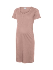 Mamalicious Pink Maternity Nightie With Nursing Function - Image 1 of 1