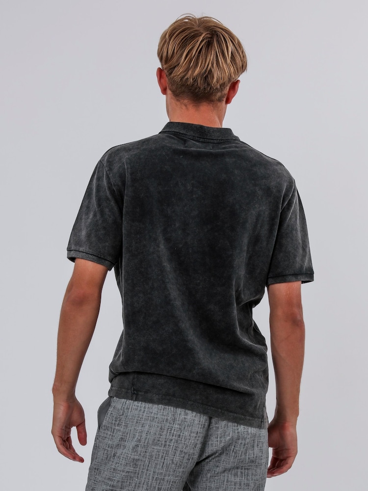 Religion Black Acid 100% Cotton Polo T-Shirt - Image 2 of 5