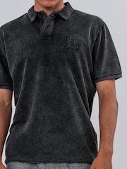 Religion Black Acid 100% Cotton Polo T-Shirt - Image 5 of 5