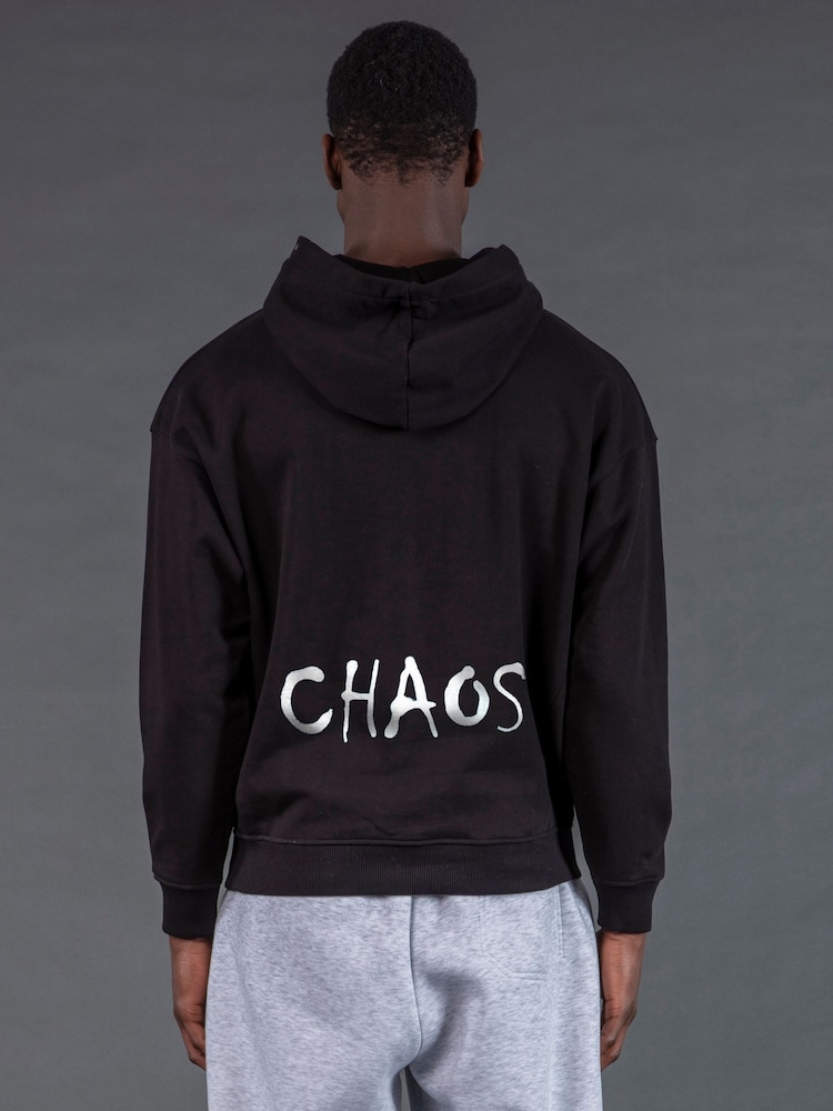 Religion Embroidered Chaos 100% Cotton Hoodie - Imagen 1 de 2