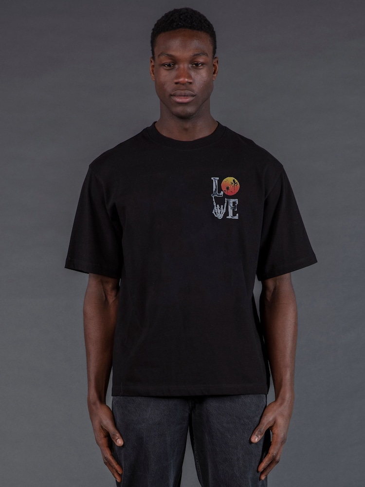 Religion Black Love 100% Cotton T-Shirt - Image 2 of 3
