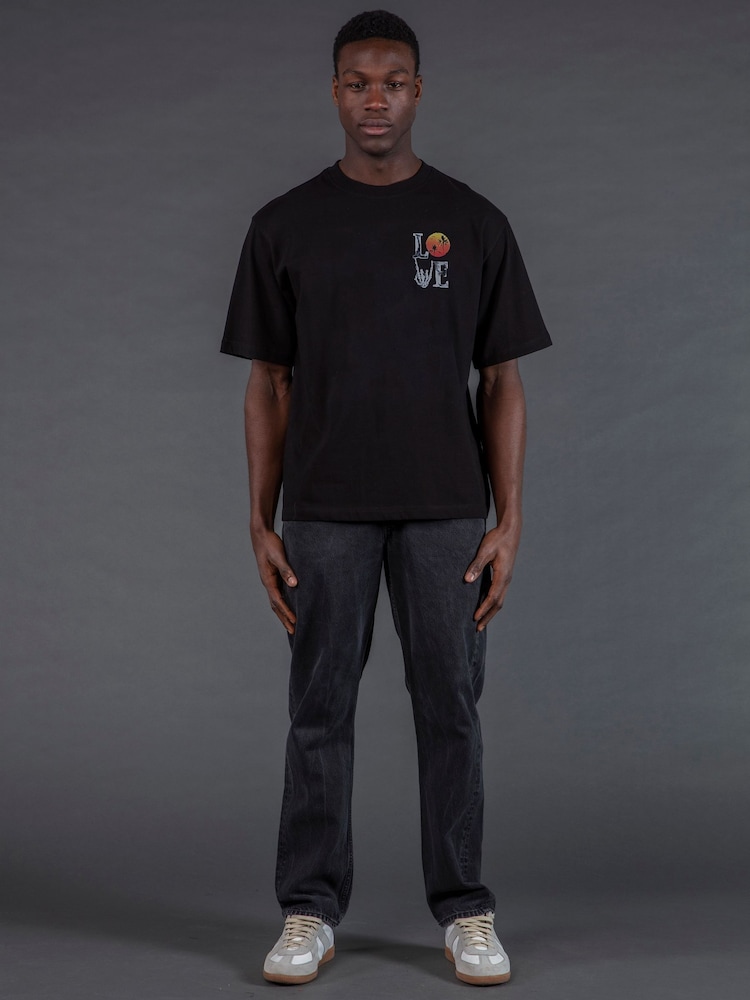 Religion Black Love 100% Cotton T-Shirt - Image 3 of 3