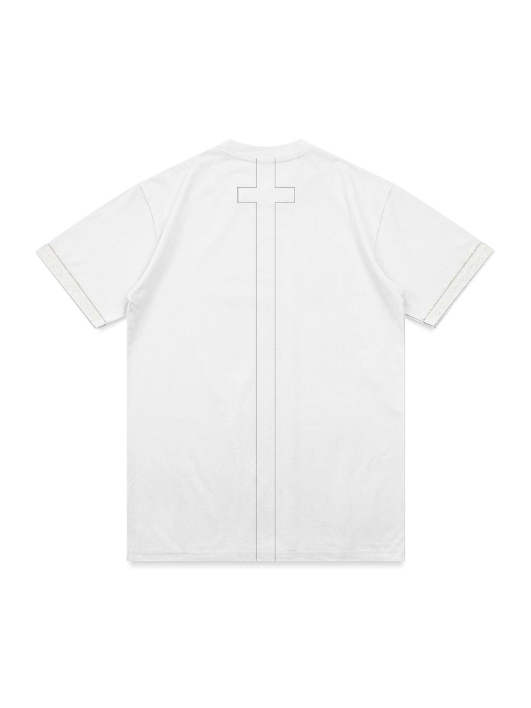 Religion White Essential Cuff 100% Cotton T-Shirts 2 Pack - Image 2 of 3