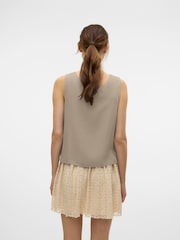 VERO MODA Tie Front Waistcoat - Изображение 4 из 4