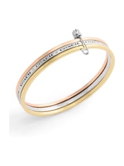 COACH Gold Tone Signature Safety Pin Bangle - Image 2 of 3