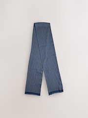 Navy Printed Scarf - Image 4 of 6