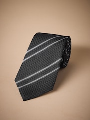 Black Signature Silk Tie - Image 1 of 3