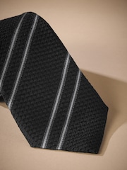 Black Signature Silk Tie - Image 3 of 3