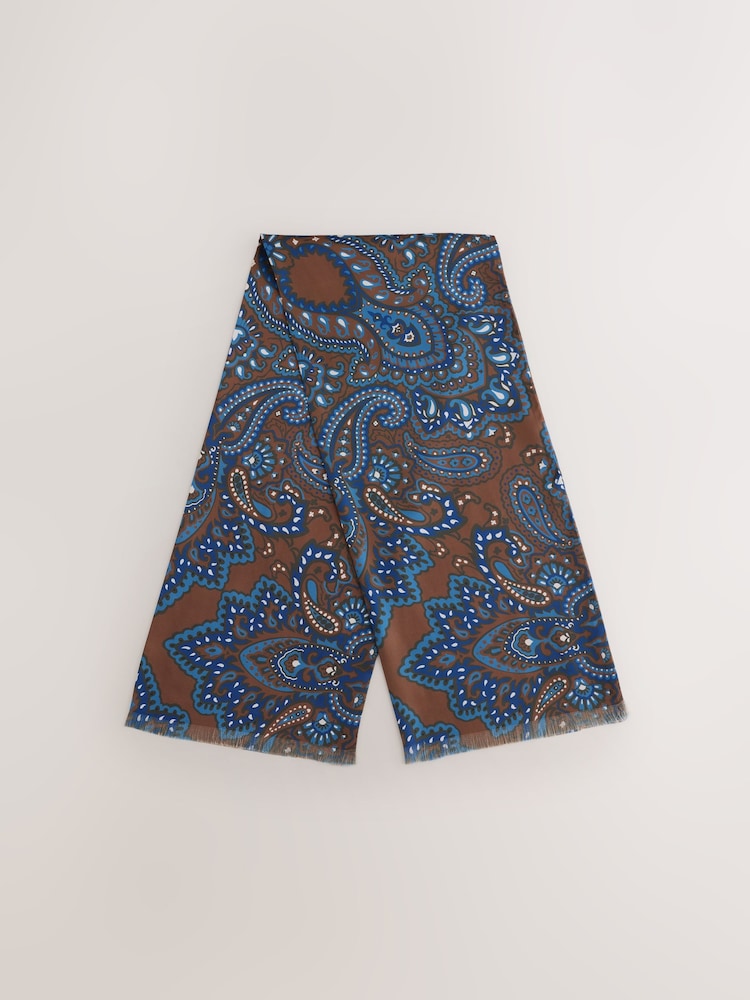 Brown Printed Scarf - Image 1 of 3