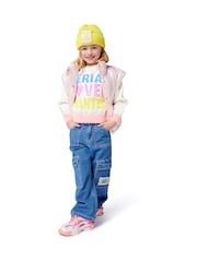 Billieblush Pink High Shine Button Through Puffer Gilet - Image 2 of 5