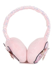 Billieblush Pink Logo Ear Muffs - Image 1 of 4