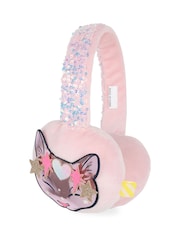 Billieblush Pink Logo Ear Muffs - Image 2 of 4