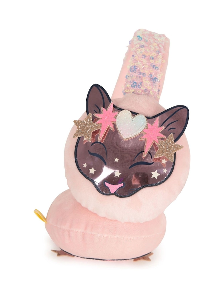 Billieblush Pink Logo Ear Muffs - Image 4 of 4