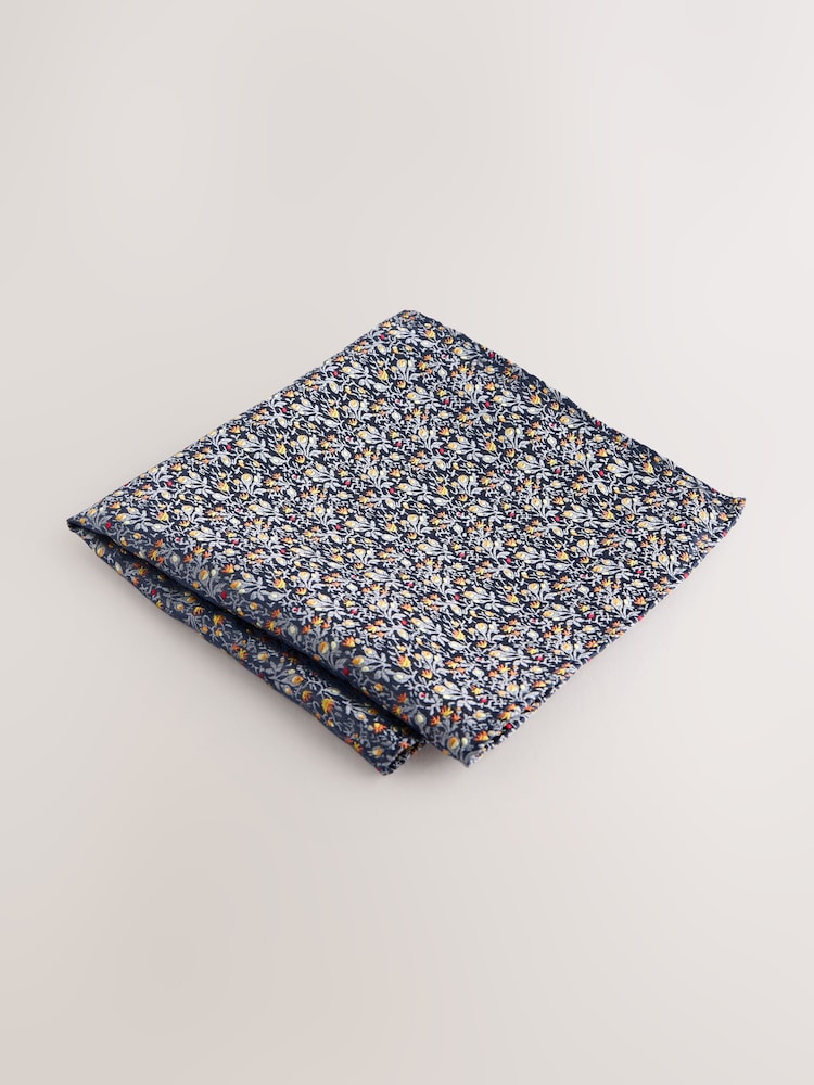 Navy Tie and Pocket Square Set - Image 2 of 4