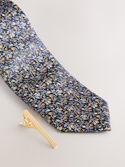 Navy Tie and Pocket Square Set - Image 3 of 4