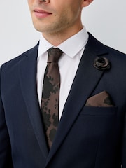 Burgundy Red Tie and Pocket Square Set - Image 3 of 4