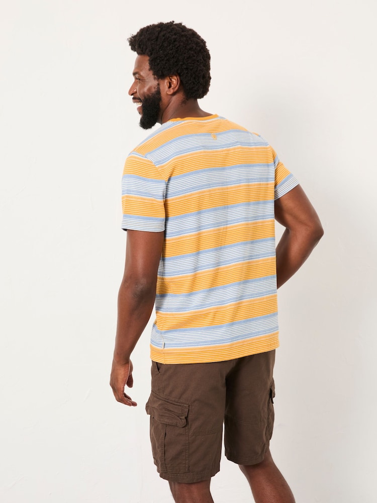 FatFace Orange Stripe T-Shirt - Image 2 of 5