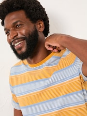 FatFace Orange Stripe T-Shirt - Image 4 of 5